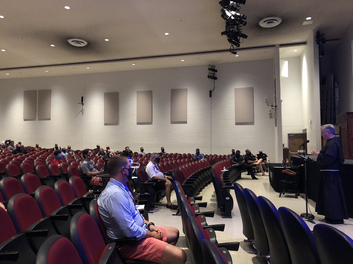 CurleyPrincipal's tweet photo. Curley’s faculty and staff was fully present today and continued to prepare for our re-opening.  We look forward to welcoming students back on campus on August 31! @CurleyHS @DeniseBall_EDU @ArchbaltSchools https://t.co/dvWAIZGx9L