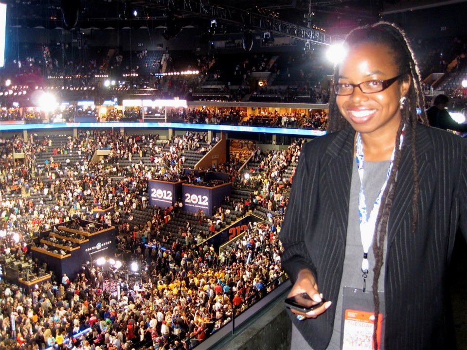 JamekaShamae's tweet photo. That one time at the #DNC2012 in Charlotte. And yes, I will keep posting this same pic over and over again, year after year. LOL. 😘 https://t.co/LUozHYQ82Y
