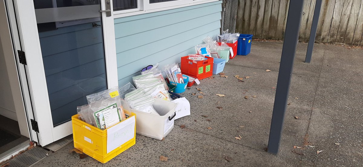 Not just about online learning - lots of hard copy packs with readers in for families - awesome teachers doing great work for our tamariki! #willowparkschoolnz