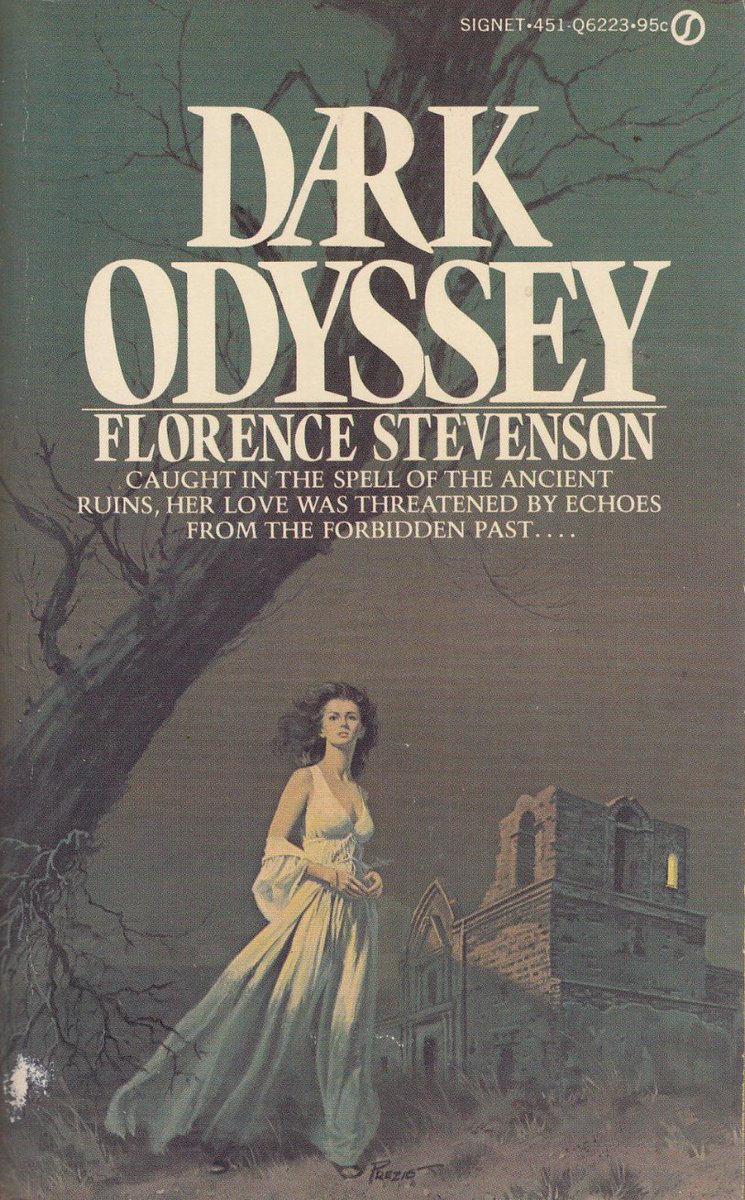 No roof: that's a bad sign... Dark Odyssey, by Florence Stevenson. Signet, 1974.