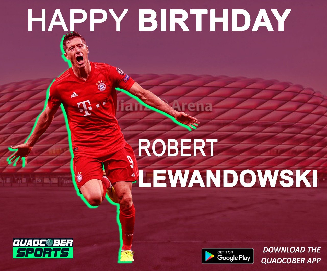 Happy Birthday Robert Lewandowski   