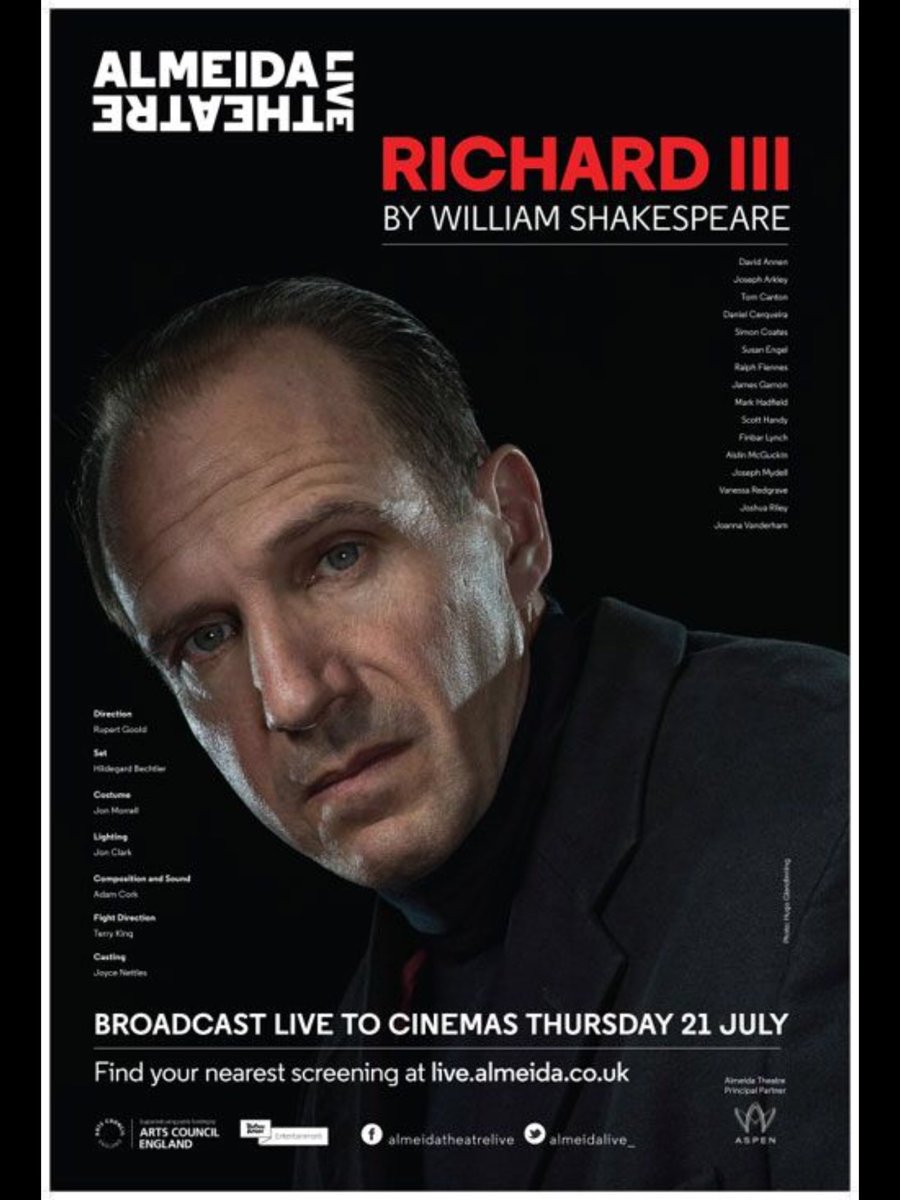 27. Richard III at the Almeida theatre.Was in awe watching him in this. In pretty much every scene which a limp, hunched back and damaged hand and I was exhausted just watching him. Absolutely brilliant to watch live.