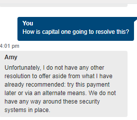 MikeOdyssey's tweet photo. @AskCapitalOne The security system that is in place is a joke. This is absolutely the WORST Experience i ever had with a bank HANDS DOWN! https://t.co/uo5KwSD5Mo
