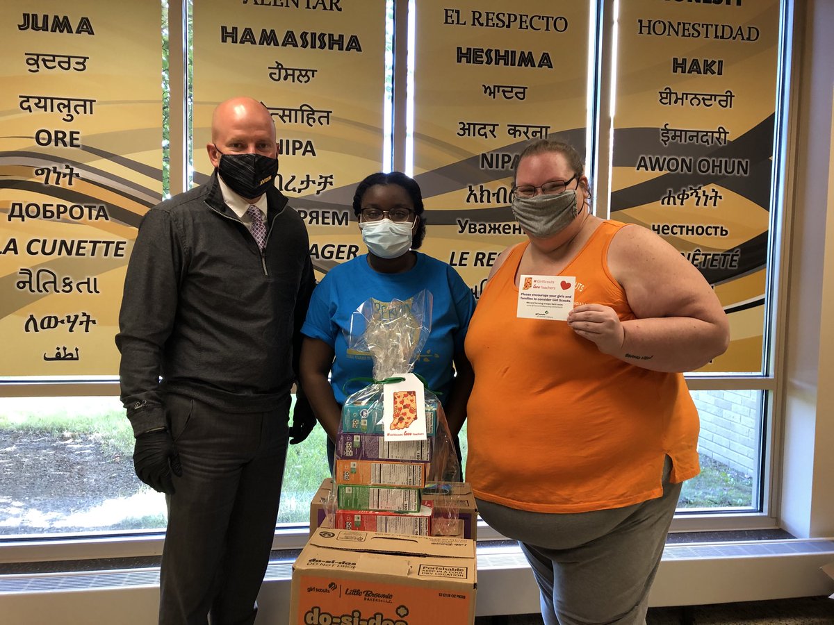 We didn’t have internet access for most of the day, but we did have plenty of cookies! Thank you Girl Scouts of Central Indiana! #girlscoutsloveteachers