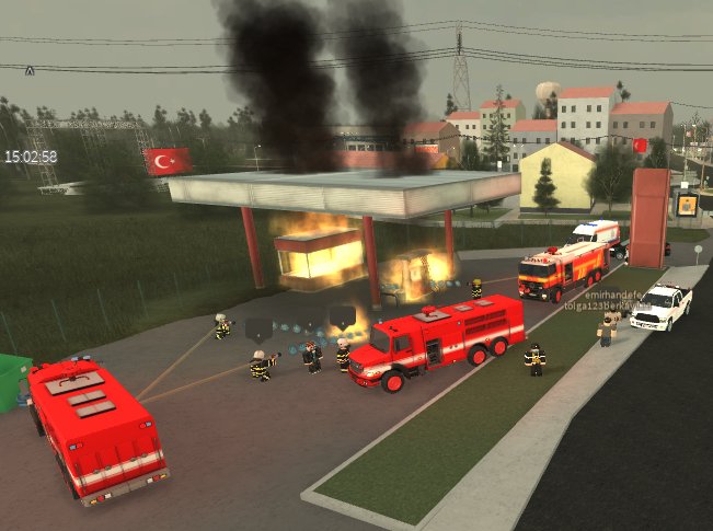 ItfaiyeRBLX's tweet image. 18:20 the gas station exploded and caught in fire today. All units responded to the scene. Trapped people got rescued.