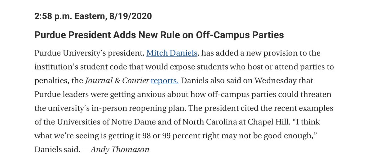 “Purdue leaders getting anxious about how off-campus parties could threaten the university’s in-person reopening plan”GETTING anxious OMFG