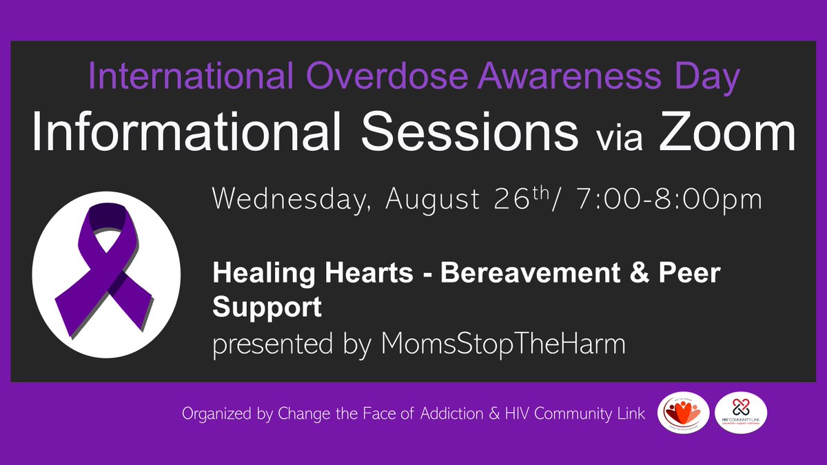 ChangetheFaceAB's tweet photo. Healing Hearts and advocacy with @momsstoptheharm
 on August 24th

#ioad2020 #overdoseawareness #healinghearts #msth

Eventbrite Link 👇
https://t.co/bWvlYbGrl3 https://t.co/mO1XEYv8Mf