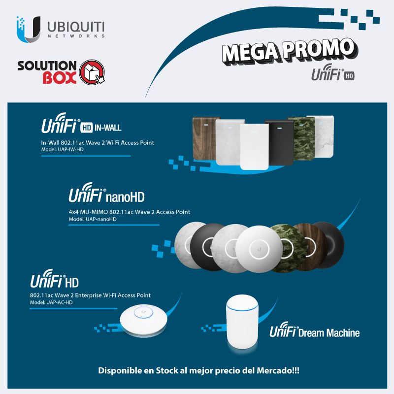 😍 Aprovecha las MEGAS PROMOCIONES en productos UniFi. STOCK DISPONIBLE‼️ bit.ly/2ONMb7x

Contacta a nuestro especialista para más información
jonathan_rojas@solutionbox.cr

<a href="/ubnt_latam/">Ubiquiti LatAm</a> #accesspoint #UniFi #WiFi #ubiquiti #technology #promociones #solutionbox #wireless