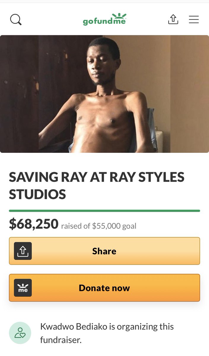 zxie__'s tweet photo. Big thanks to Kwakwo Bediako for exhibiting leadership in raising $70k in 24hours to help the #SavingRay #EmergencyLiverSurgery appeal. https://t.co/pxtlxuyGf1