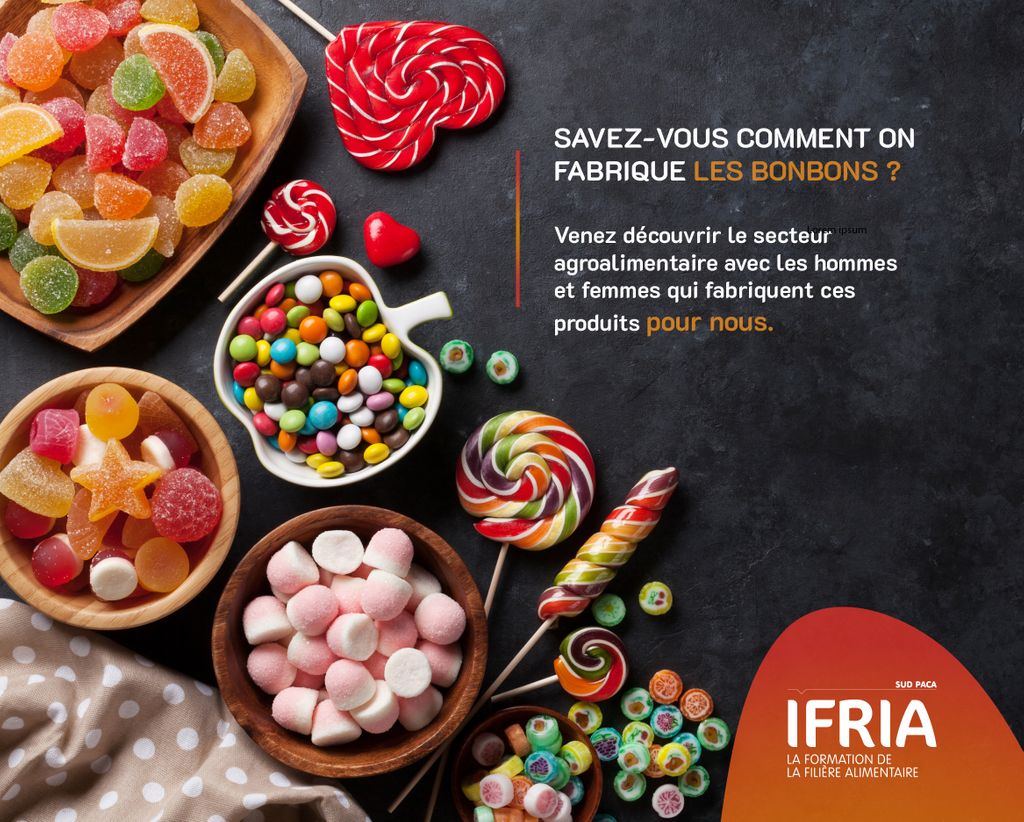 😋 Ça vous donne l'eau à la bouche ? Mais savez-vous comment on fabrique ces délicieux bonbons ? 
Accédez à nos formations pour intégrer le secteur de l'agroalimentaire ➡️buff.ly/3ceh3IC