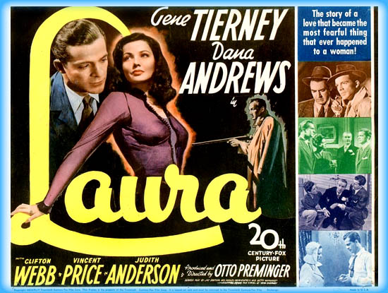 filmdialogueone's tweet photo. @phantomlady15 @missclassicfilm Otto Preminger's  #Laura (1944) of course. #GeneTierney and her portrait are simply sublime #FDRecommends https://t.co/pBnQAmCuwT