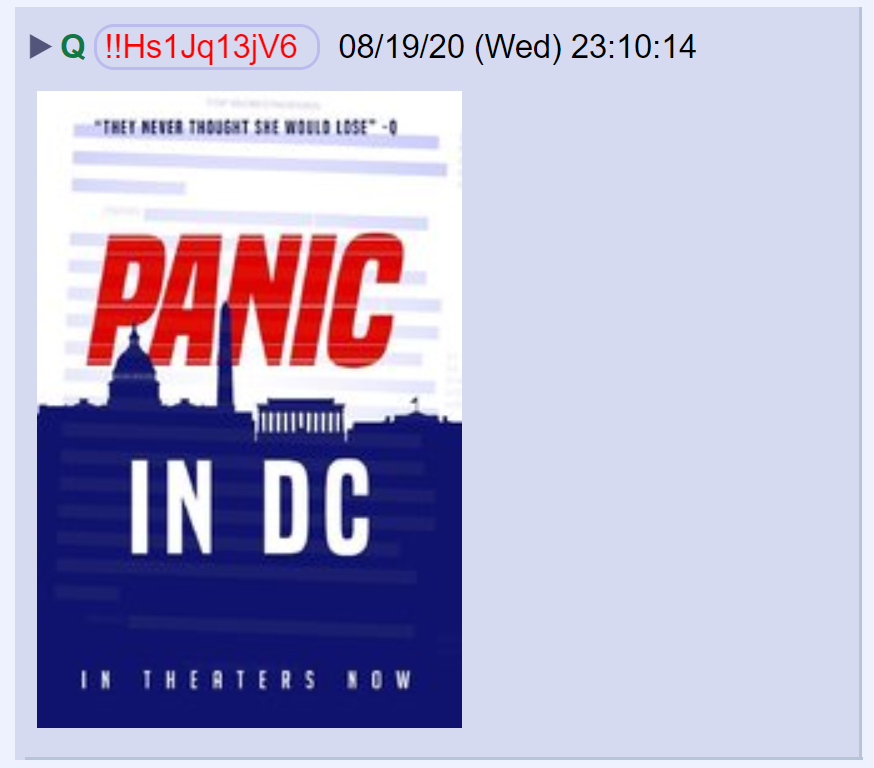 8) The media's fatal attraction to Q is a symptom of Washington DC's fear of the movement.