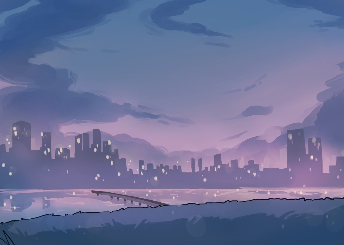 CRC_Luna's tweet image. The Boba Monster got to the city some time ago. We don't really know what's happening, but every night, more and more of the city's lights go out.