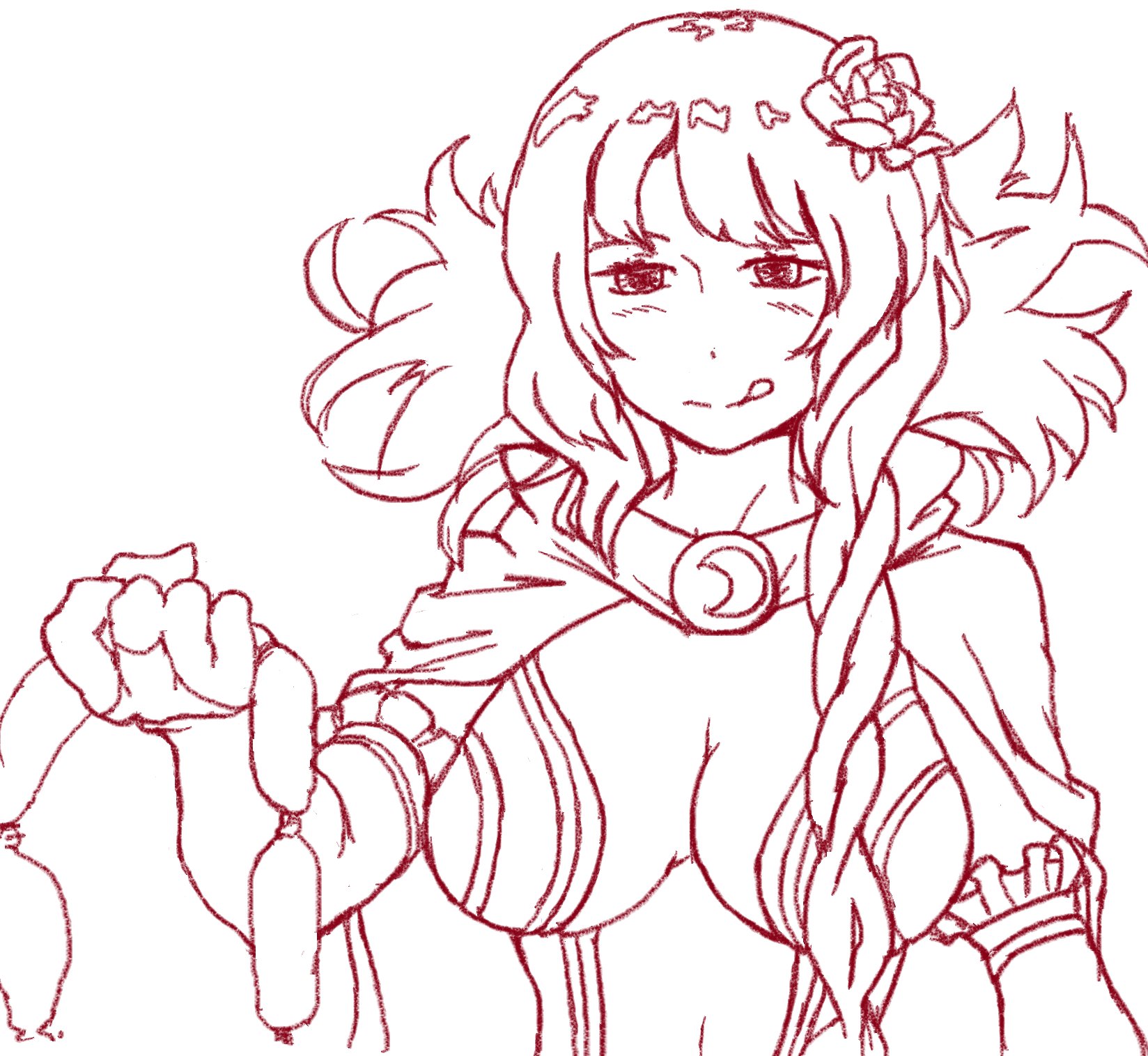 Rename 音 絵 動 てとばん中に描きました なにかを手に持つエルザ グランヒルテ 能登麻美子さんの声ハマりすぎですよね 一番好きな能登さんはmonsterの 名前のない怪物 の朗読 能登怖いよ能登 Reゼロから始める異世界生活 エルザ
