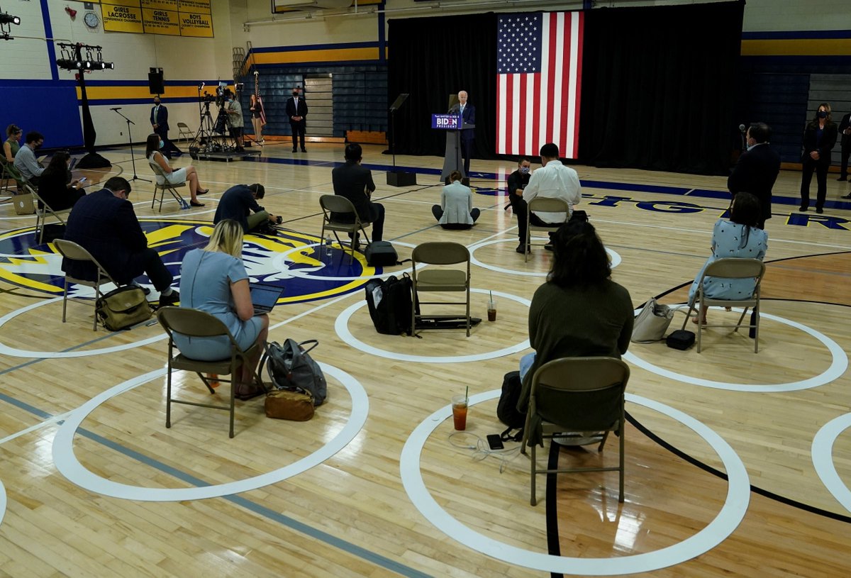 ...rally in Tulsa after the event was moved to no longer occur on Juneteenth. A) DJT "sparsely" attended vs B) Biden Social Distancing rally 