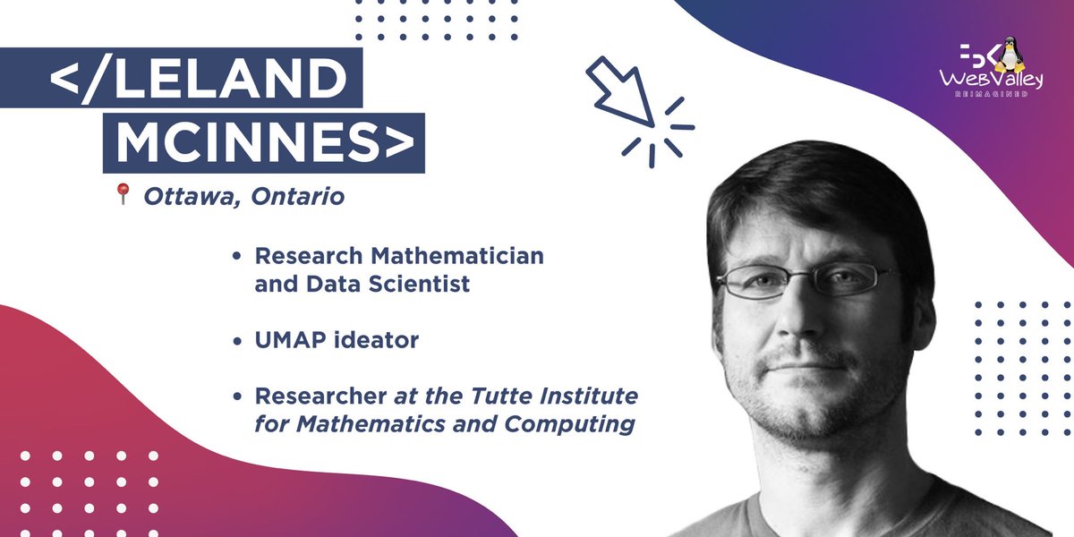 WebValley (@webvalley) on Twitter photo Great second lecture by <a href="/leland_mcinnes/">Leland McInnes</a>! #UMAP explained by the best possible speaker, great guest for #WebValley2020! Can't wait for the Grand finale tomorrow! Great second lecture by <a href="/leland_mcinnes/">Leland McInnes</a>! #UMAP explained by the best possible speaker, great guest for #WebValley2020! Can't wait for the Grand finale tomorrow!