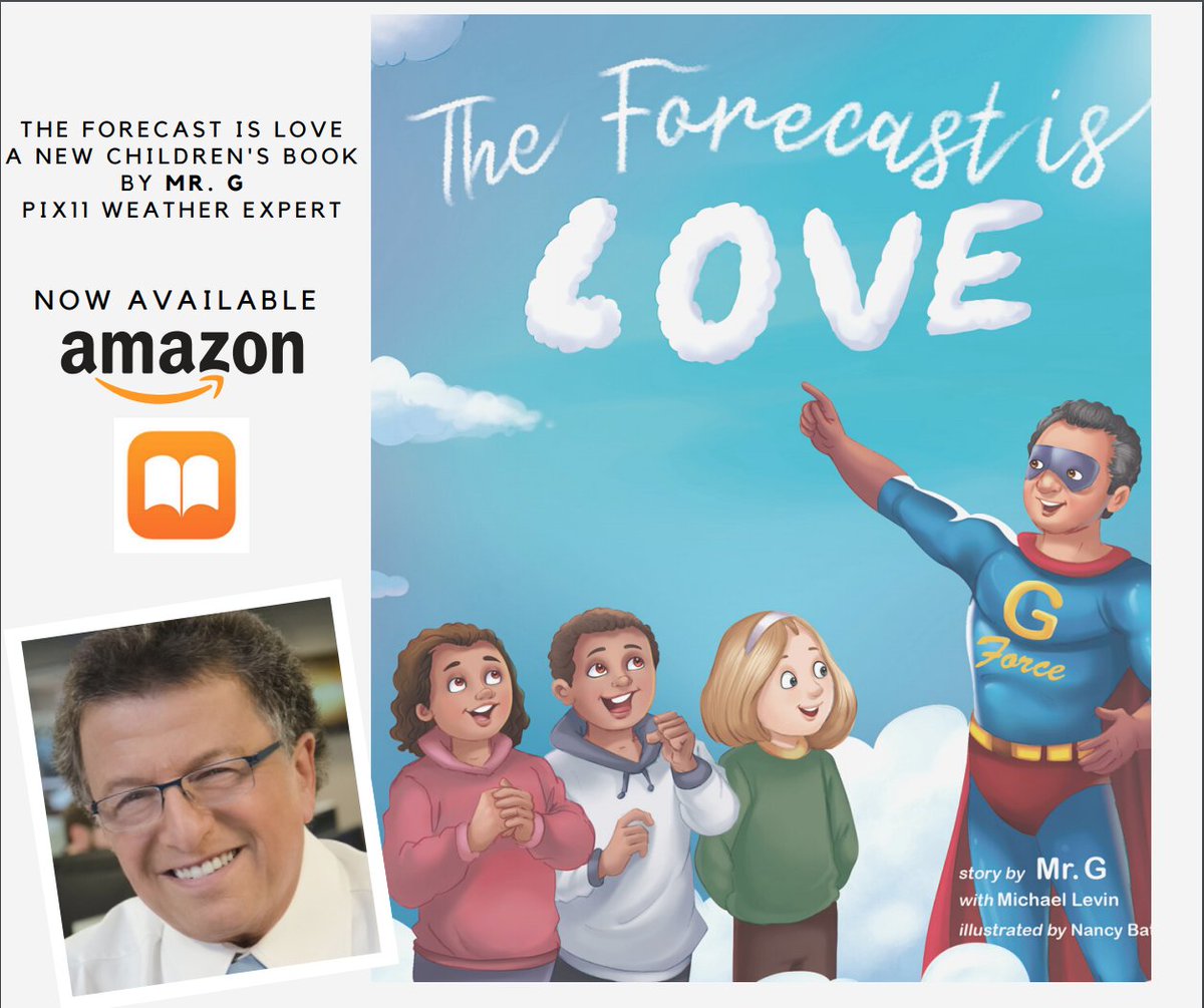 jackmanliteracy's tweet photo. Join us Tuesday, August 25th at 12:00pm EST on Facebook Live as Mr. G, Pix11 Weather Expert, reads his new children's book "The Forecast is Love".

We hope to see you there! https://t.co/AO70zHFfAE
