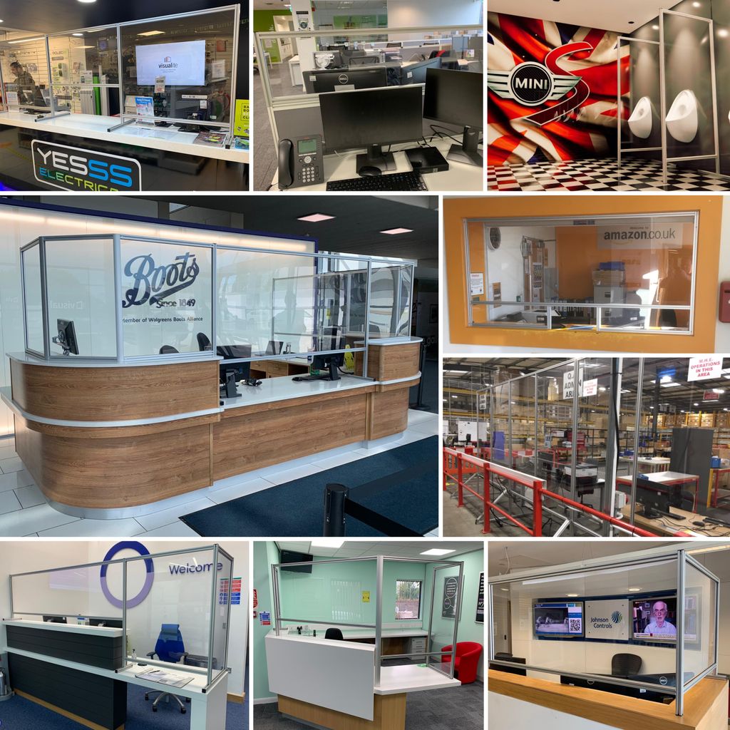 YESSSElectrical's tweet photo. The range of Protective Screens from @HelloVisualite are ideal for shop counters, reception desk, restaurants and much more! Simple to install, supplied with or without graphics and fully compliant to fire regulations. #PPE #SafetyFirst #DeskScreens #visualiteprotectivesolutions https://t.co/qbbA42AN4G
