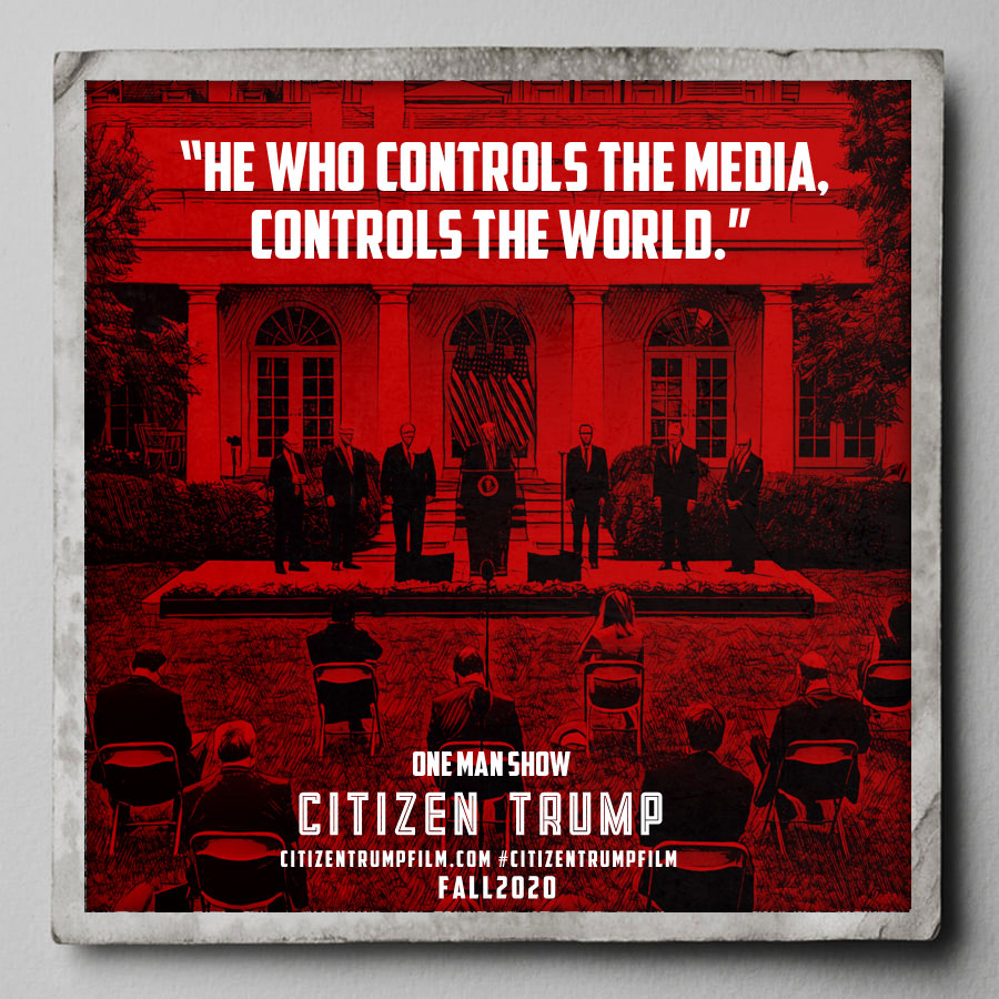 CitizenTrump_'s tweet photo. The medium is the message... Citizen Trump film coming Fall 2020. Learn more at https://t.co/FHvb0MRxdr #CitizenTrump #CitizenKane #Trump2020 #Trump #Dontseethismovie #charlesfosterkane #nevertrump #trumpforpresident #rosebud https://t.co/bgcttJbq7y