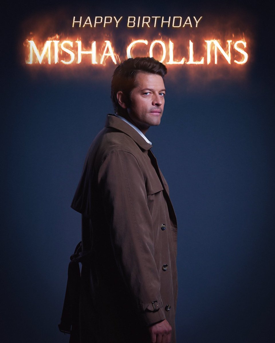 A special day 🖤 Happy birthday, @mishacollins!