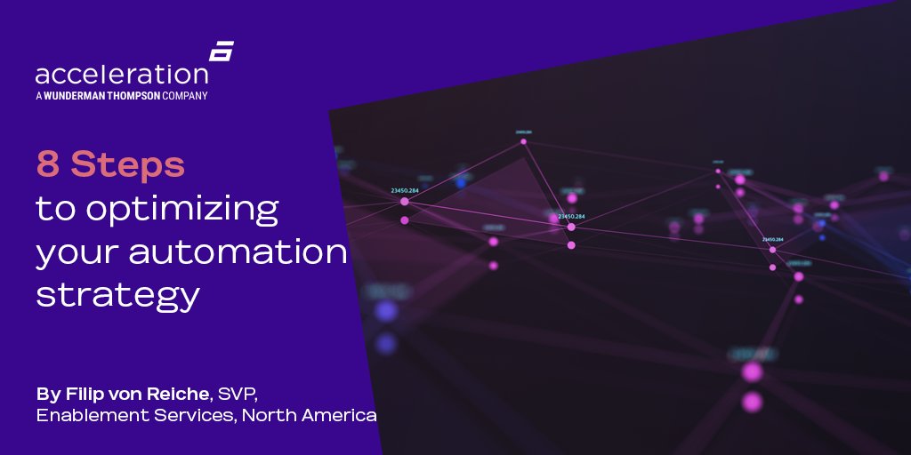 accelerationbiz's tweet photo. Optimizing your marketing automation strategy by following these 8 steps can save you time, streamline your processes and improve engagement with your customers. Read our latest article from @filipvr ,SVP Enablement Services for North America: https://t.co/pdPtYlLsel https://t.co/z8ALV054aa