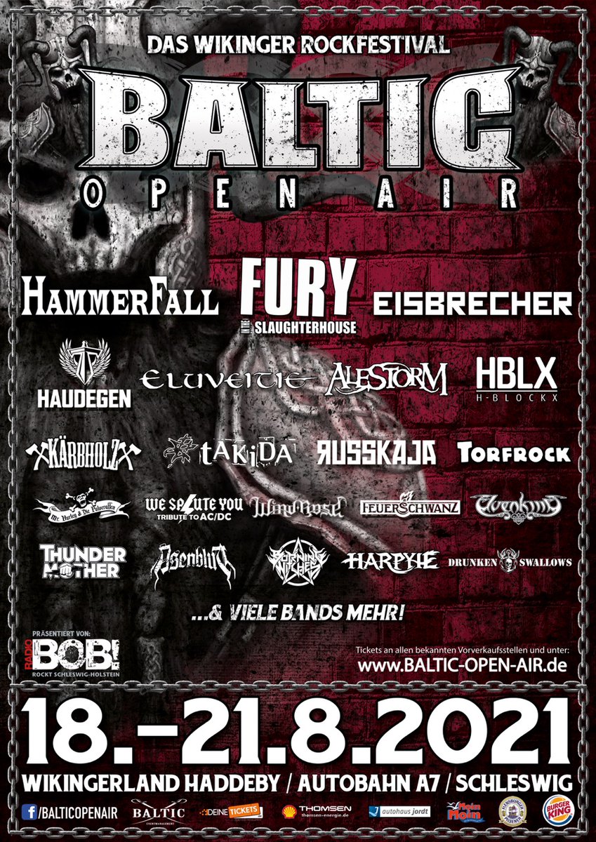 HammerFall's tweet photo. Same time, same place, next year. Will be tremendous! #HammerHigh

#HammerFall #HeavyMetal #TemplarsOfSteel #Concert #Gig #Tour #Touring #Show #Live #Festival #Summer #WeMakeSwedenRock #OneAgainstTheWorld #Dominion #BalticOpenAir #BOA https://t.co/4EUFbKup7I