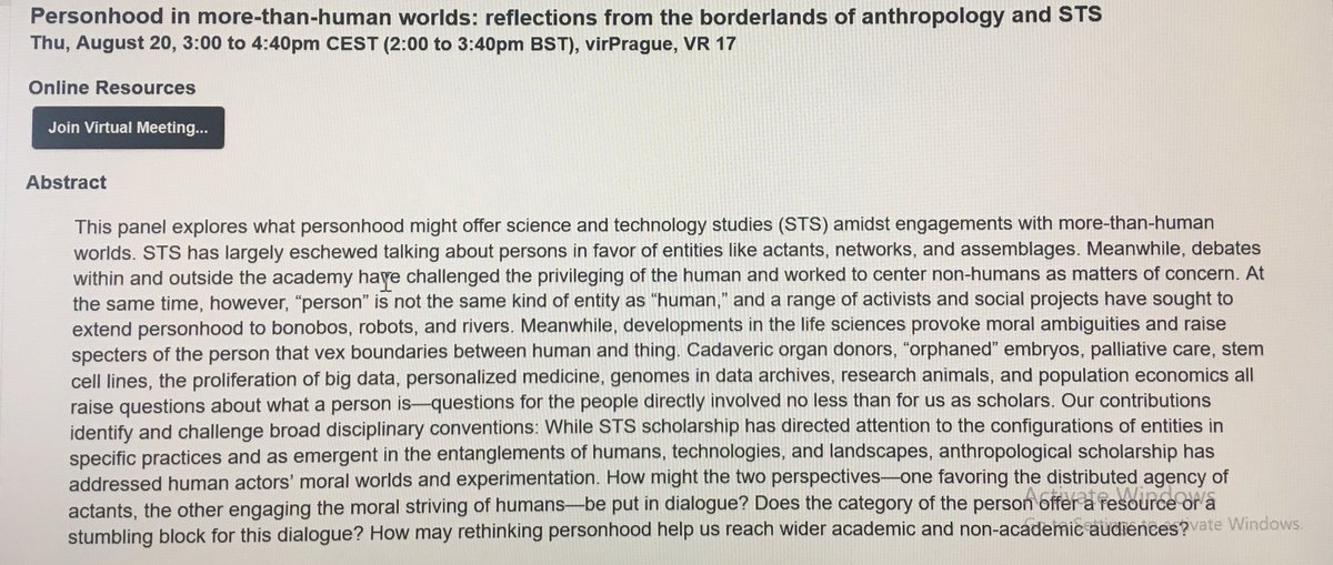 Camille Bellet🌬🌾🐄 (@cscbellet) on Twitter photo Inspiring talks on the making, unmaking and remaking of personhood and the role of the nonhuman <a href="/EASST4S_2020/">EASST/4S Prague (Praha) 2020</a> #HumanAnimalStudies #Posthumanism Inspiring talks on the making, unmaking and remaking of personhood and the role of the nonhuman <a href="/EASST4S_2020/">EASST/4S Prague (Praha) 2020</a> #HumanAnimalStudies #Posthumanism