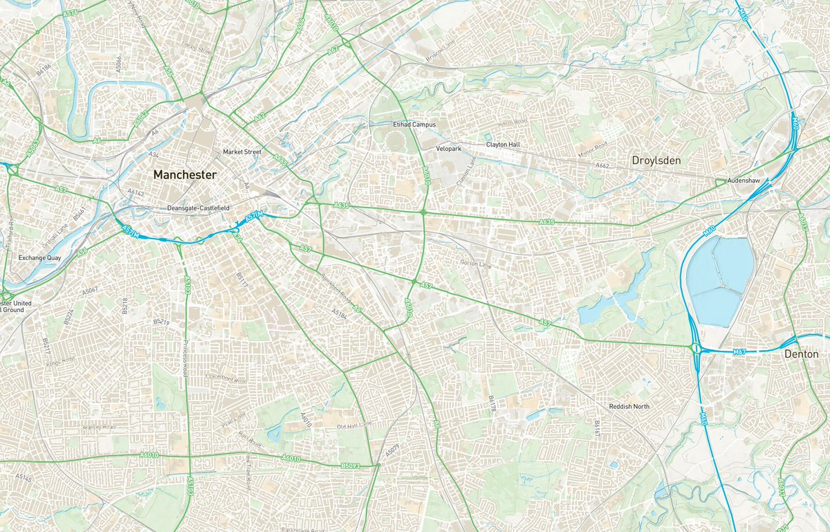 steveattewell's tweet image. This is @OrdnanceSurvey Open Zoomstack in @mabox studio, but I've upped the crinklyness stakes by including both
- terrain RGB and
- a desaturated satellite layer that has its contrast values swapped.
Quite pleasing (but processor-intensive)
#OSDeveloper #WeAreOS