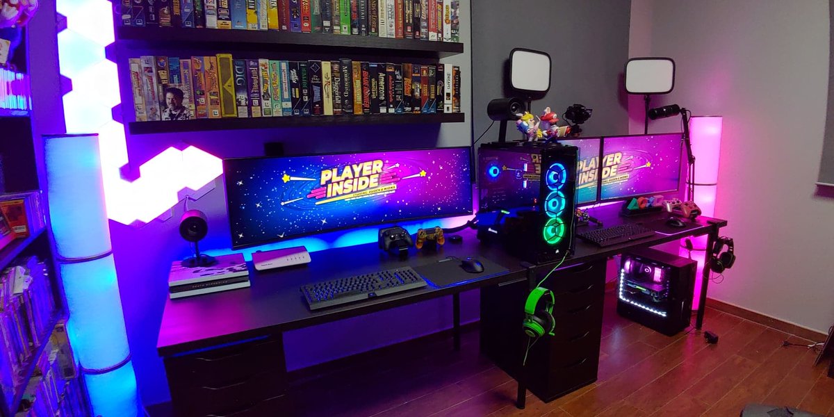 PlayerInside's tweet image. Nei prossimi giorni, quando si placherà un po' l'ondata massiccia di lavoro che stiamo portando avanti per i canali (e meno male, sono cose positive!) aggiungeremo belle cose a questa stanza da gaming qui sotto e soprattutto... creeremo una NUOVA stanza da gaming/pranzo. Vedrete!