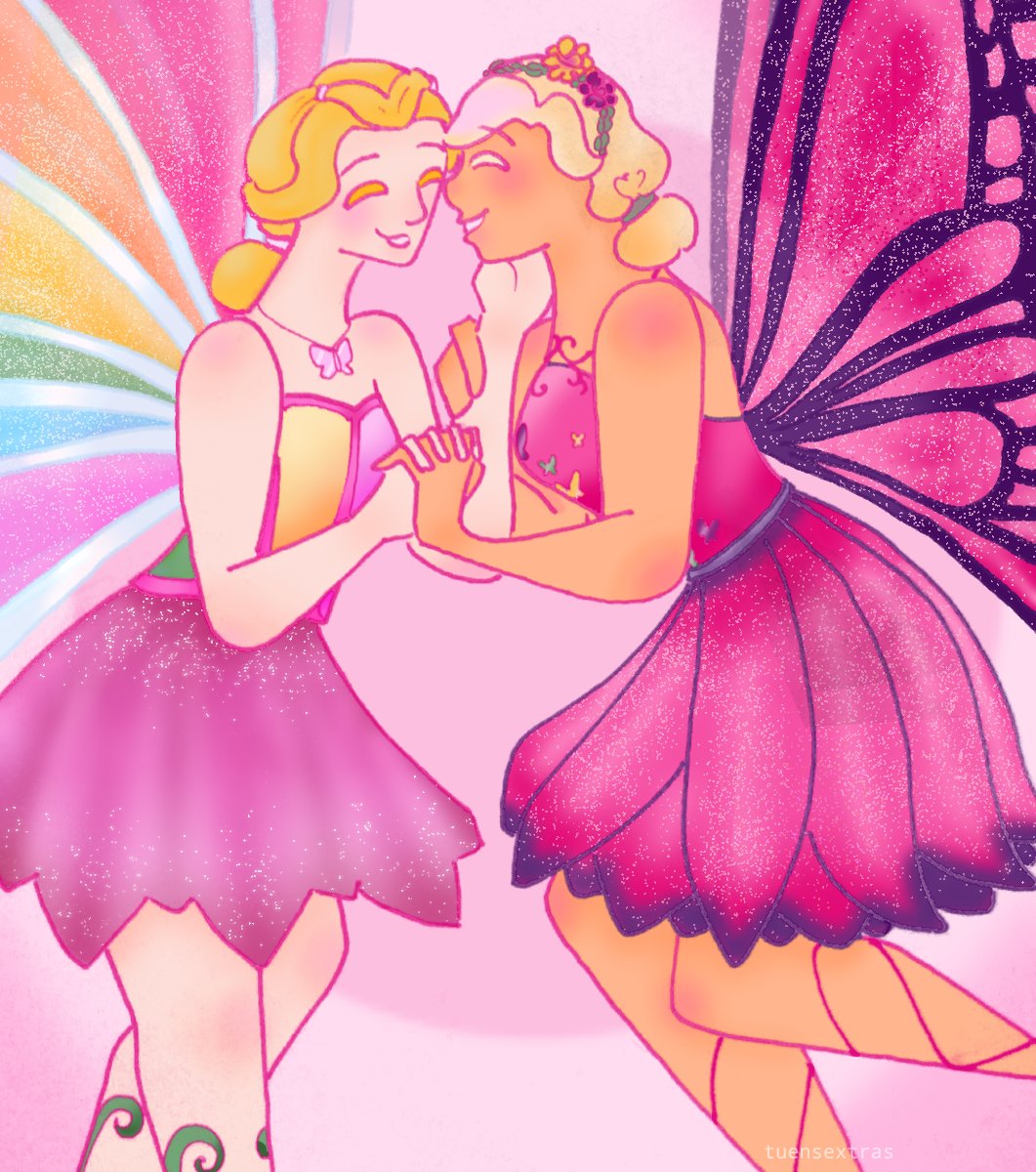 X 上的 tuen 🩷 is working on fanfics !!：「✨ gay fairies ✨ #artph #barbie # fairytopia #mariposa #elina https://t.co/BgdqCzAgnN」 / X