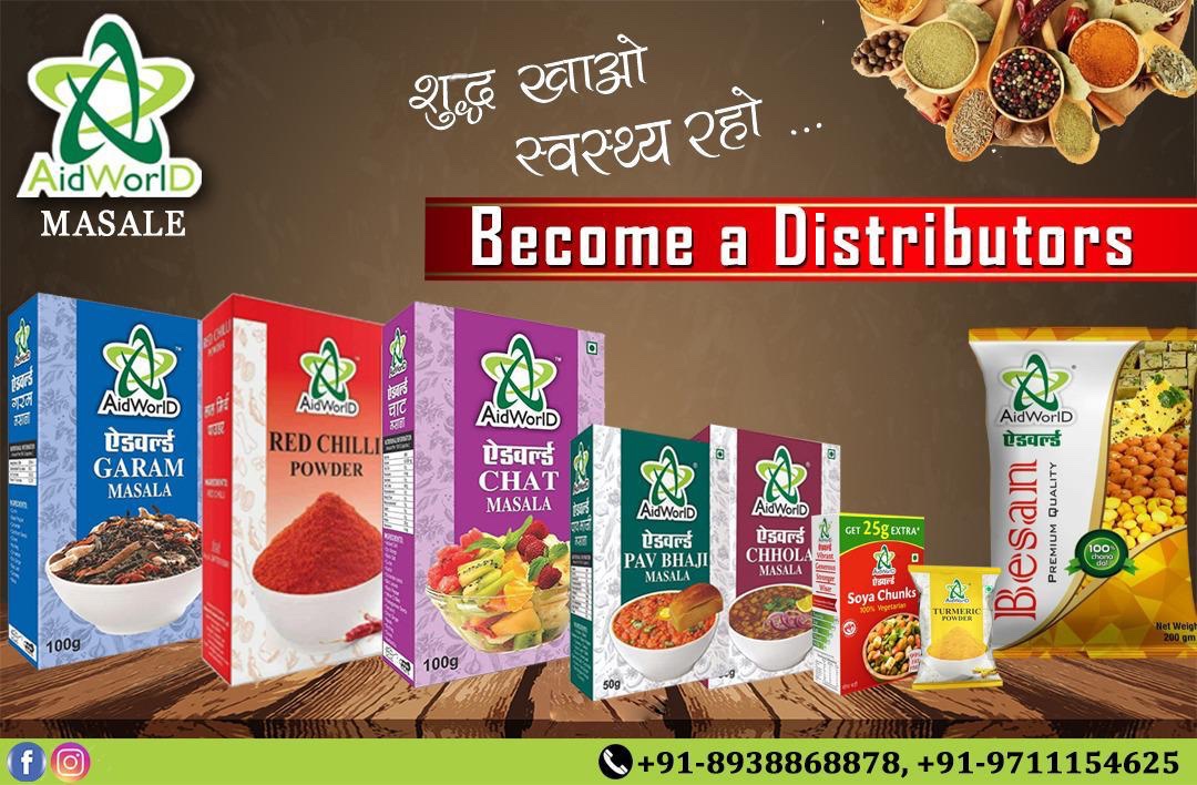 aidworld's tweet photo. 𝐄𝐚𝐭 𝐇𝐞𝐚𝐥𝐭𝐡𝐲! 𝐋𝐢𝐯𝐞 𝐇𝐞𝐚𝐥𝐭𝐡𝐲!  AIDWorld Masale offers a wide range of Indian spices that add flavor to your dish. AIDWorld Masale, choice of every Indian mummy. Become our distributor today. Call us at +91 8938868878 https://t.co/jexEh9wpHD
