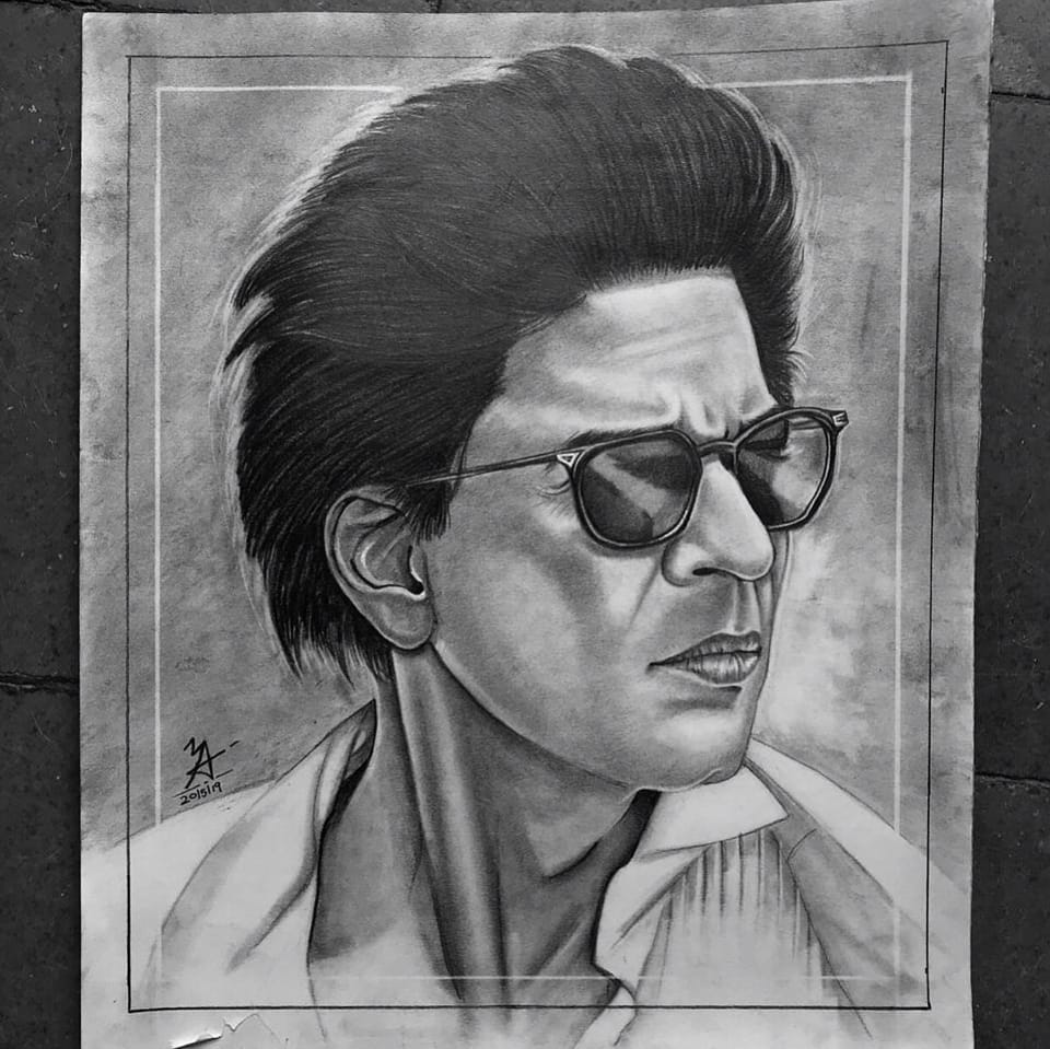 Shah Rukh Khan - art by Kyle - Drawings & Illustration, People & Figures,  Celebrity, Actors - ArtPal