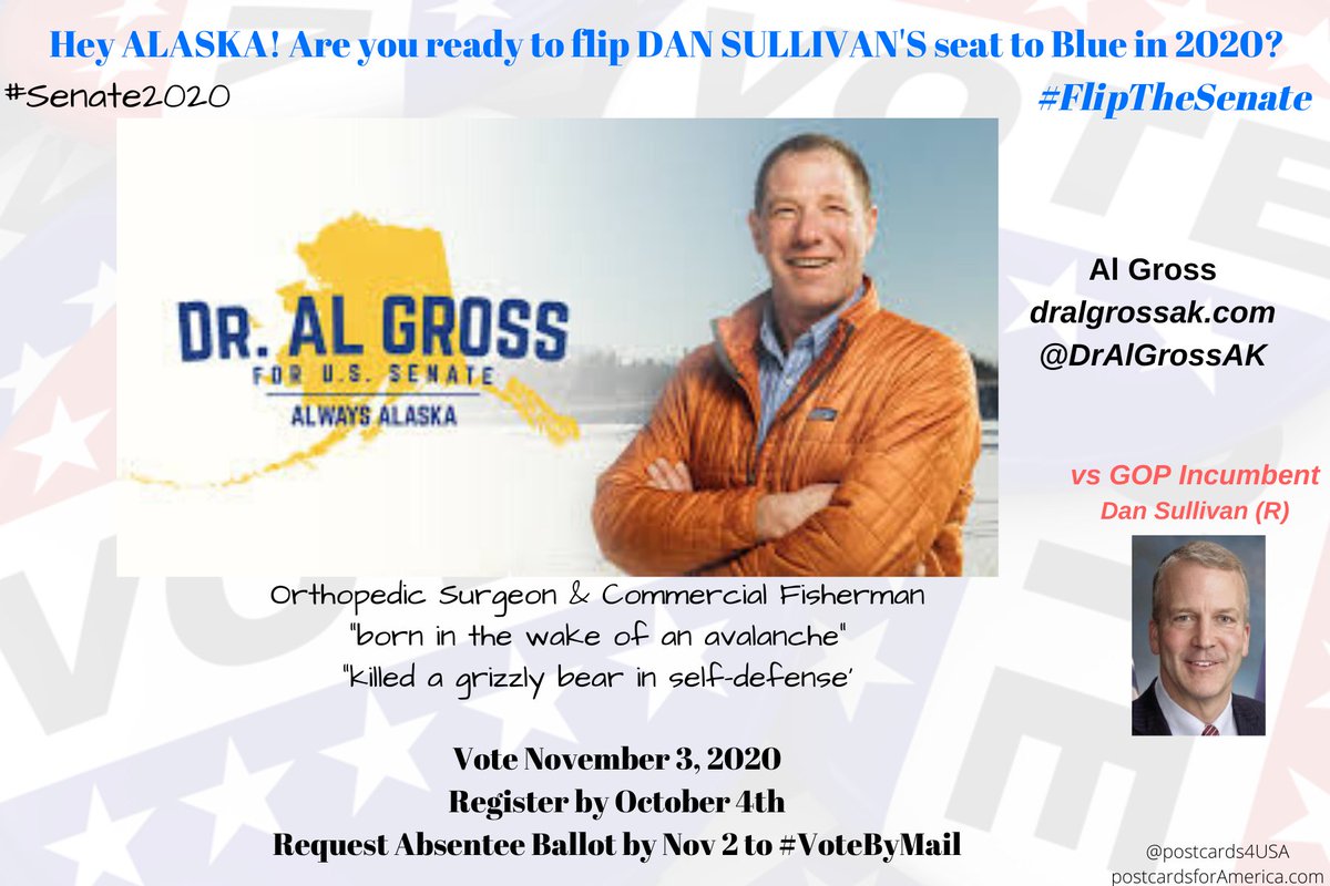 Hey  #ALASKA! Help  #FlipTheSenate! #Senate2020There is a Independent Democratic Challengerrunning against Dan Sullivan!AL GROSS https://dralgrossak.com &, seriously, watch this video Donate  https://secure.actblue.com/donate/algross-2020 @DrAlGrossAKTHREAD  #23GOP