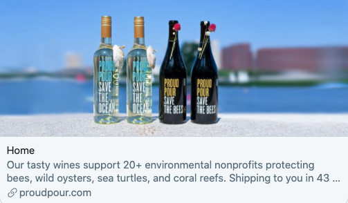.@proudpour’s tasty wines and cider give back to 22 environmental nonprofits protecting bees, wild oysters, sea turtles, and coral reefs. They just launched online, so their wine is only a click away. Head over to ProudPour.com. #CheerstoChange #MCAlum