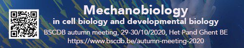 AnZwijsen's tweet photo. @BSCDB1 BSCDB organizes this Oct a small meeting in Ghent on Mechanobiology in Cell and Developmental Biology! Check out the 10 excellent speakers: https://t.co/bg1H8q5RrU. Wanne be there? Present? Deadline = Sept 7 2020 #fwo #fnrs #vlir #bscdb https://t.co/45VI85dMlc