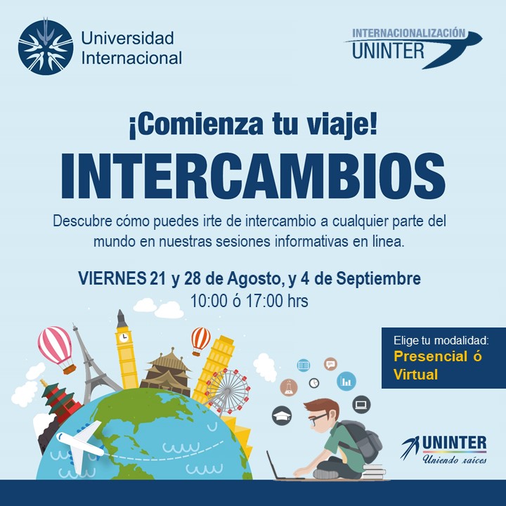 EndecsUninter's tweet image. ¡Chav@s viajeros! 
- La Universidad quiere informarles cómo pueden hacer su intercambio. Sabe que son tiempos difíciles pero también les recuerda a lo que tiene oportunidad. ¡Ojo! Informense presencial o virtualmente. ¡Tu eliges! 
#OrgulloUninter #UninterSeQuedaEnCasa