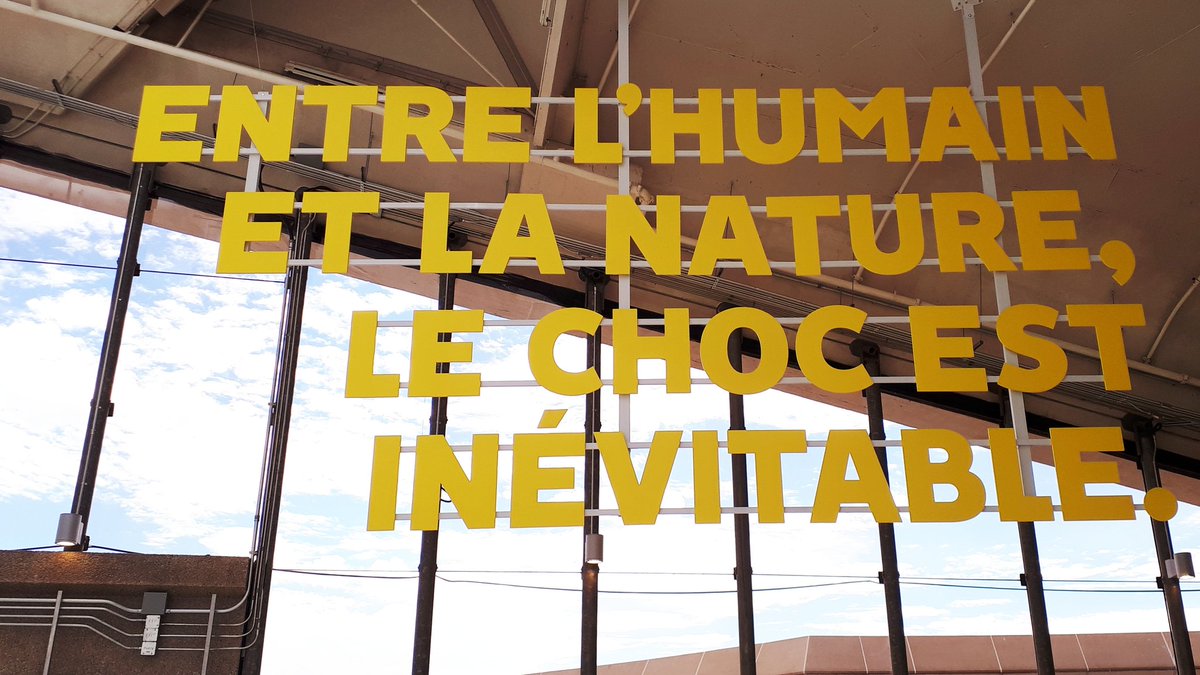 AShields_Devoir's tweet photo. "Phrase choc" qui attend désormais les visiteurs du Biodôme à la fin de leur visite. @LeDevoir  @EspacePourLaVie https://t.co/0FEIowNlEM
