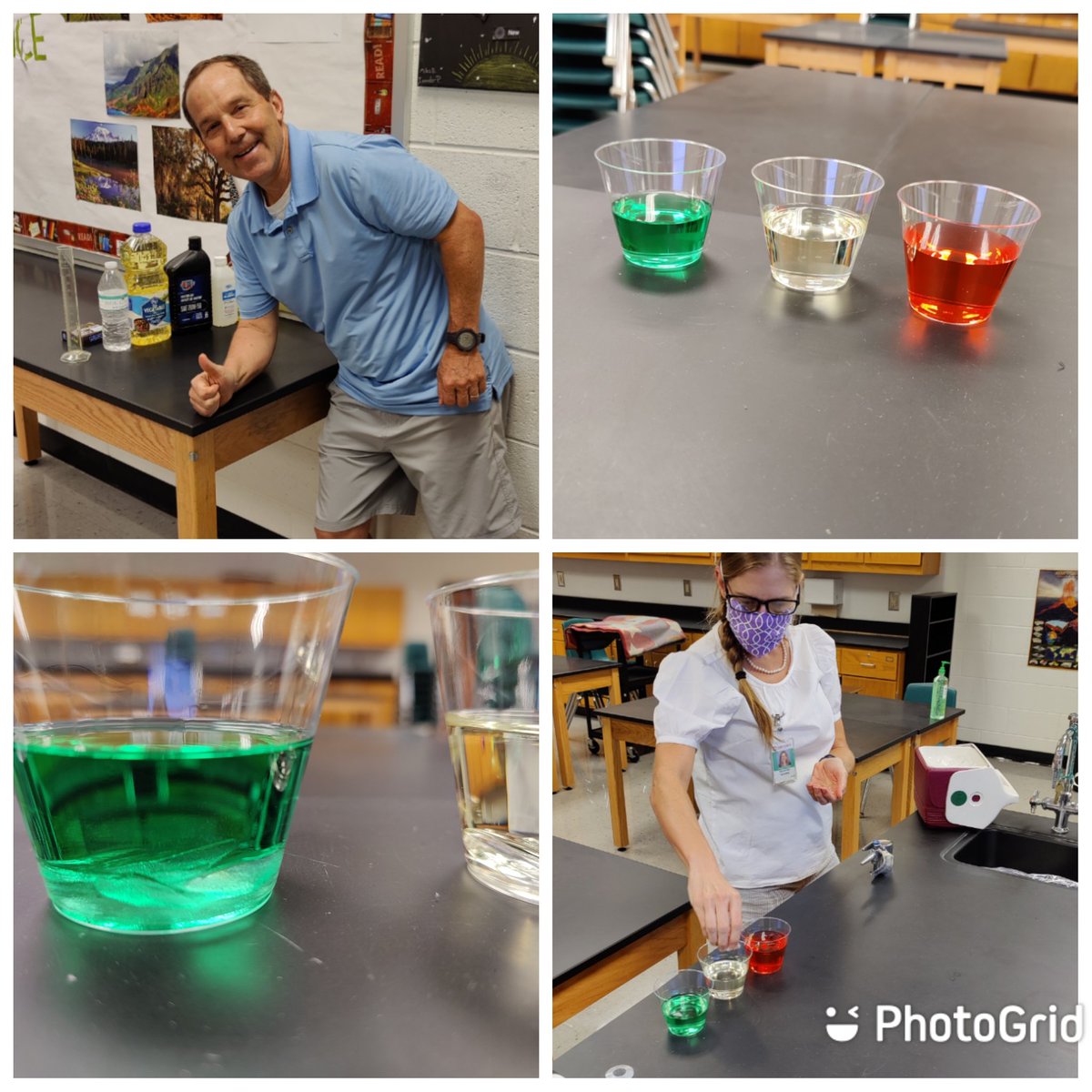 McClureMavs's tweet photo. Density is on the agenda in 6th grade today!  Just because we are virtual doesn't mean we can't experience science! #DareToBeAMaverick https://t.co/motYoNamKO