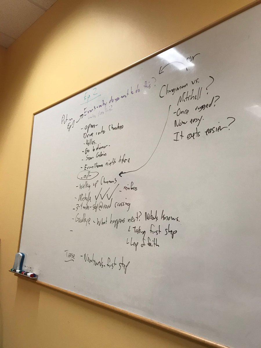 I usually don’t throw anything out unless I have to (I still have all of the original Away Message raw recordings going back to season 1!), and I still had audio from the November 2018 interview with the Butlers on my phone when I started pitching and outlining Season 4. 5/ (pic)