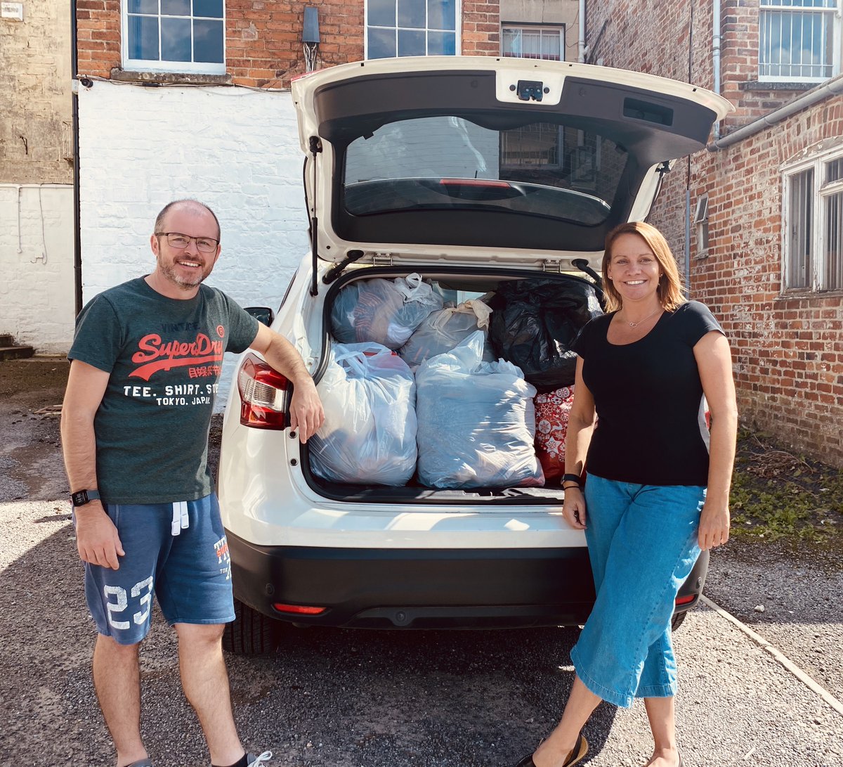 It was fantastic to catch up with one of our charity partners <a href="/firstbaseemploy/">FirstBase Employment</a> today, with socially distancing in place. 
The team have been busy planning fundraising ideas for Sharons Skydive, and donating bags and bags of clothes to help #keepthewheelsturning! 😊 #recruitment