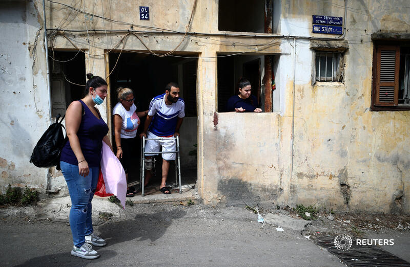 Beirut's catastrophic port explosion has demolished Rita Faraj Oghlo's house, left her family stranded and may cost her husband Adel his leg. Read more about the Lebanese family reeling from the blast: reut.rs/3geKbAA 📷 <a href="/hannahmckay88/">Hannah McKay</a>