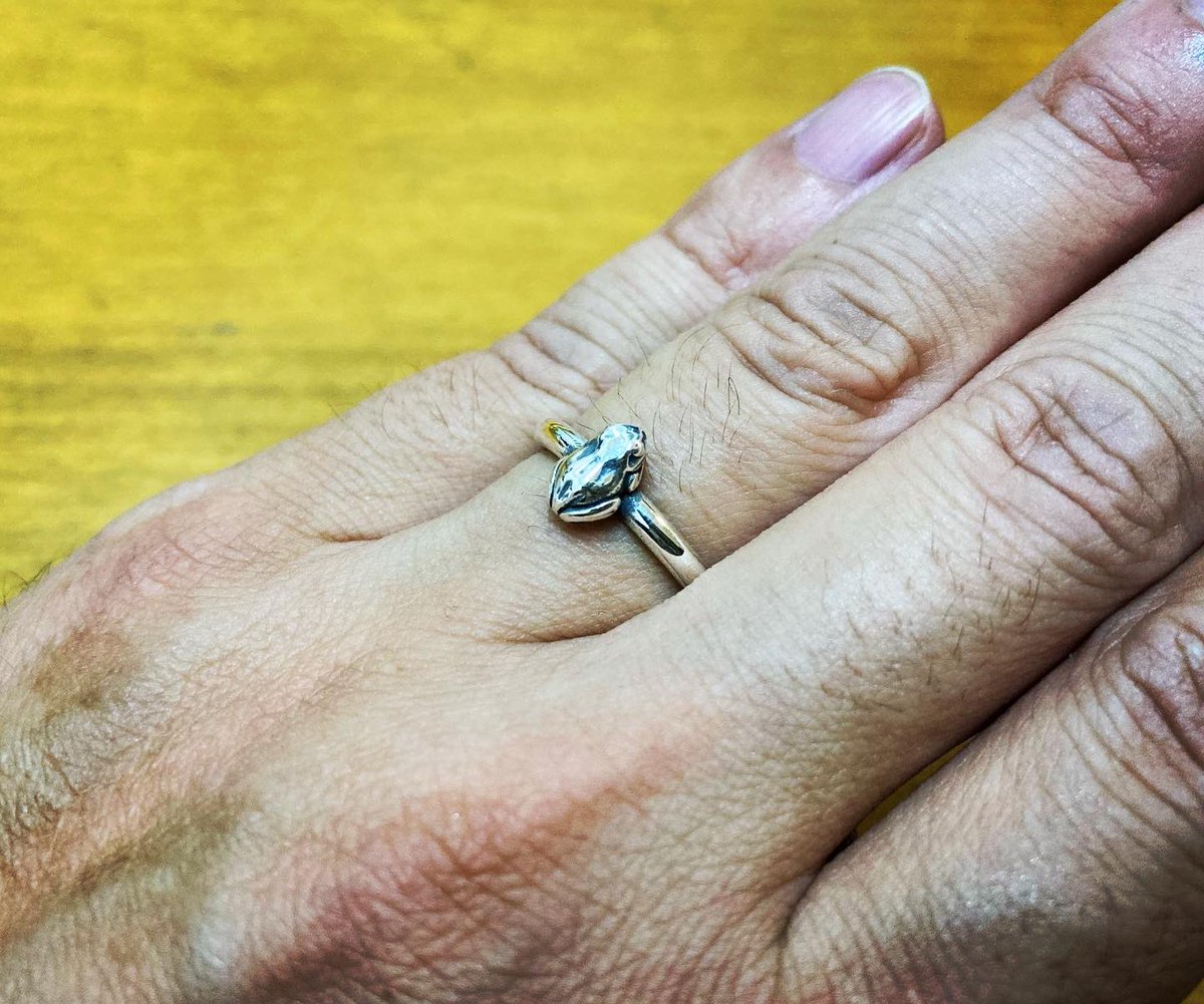silverfrogTaBoo's tweet photo. simple is best!🐸
#豆蛙R4 #銀蛙屋 #taboo925 #silveraccessory #蛙 #カエル #かえる #frog https://t.co/kDzODFLl9r