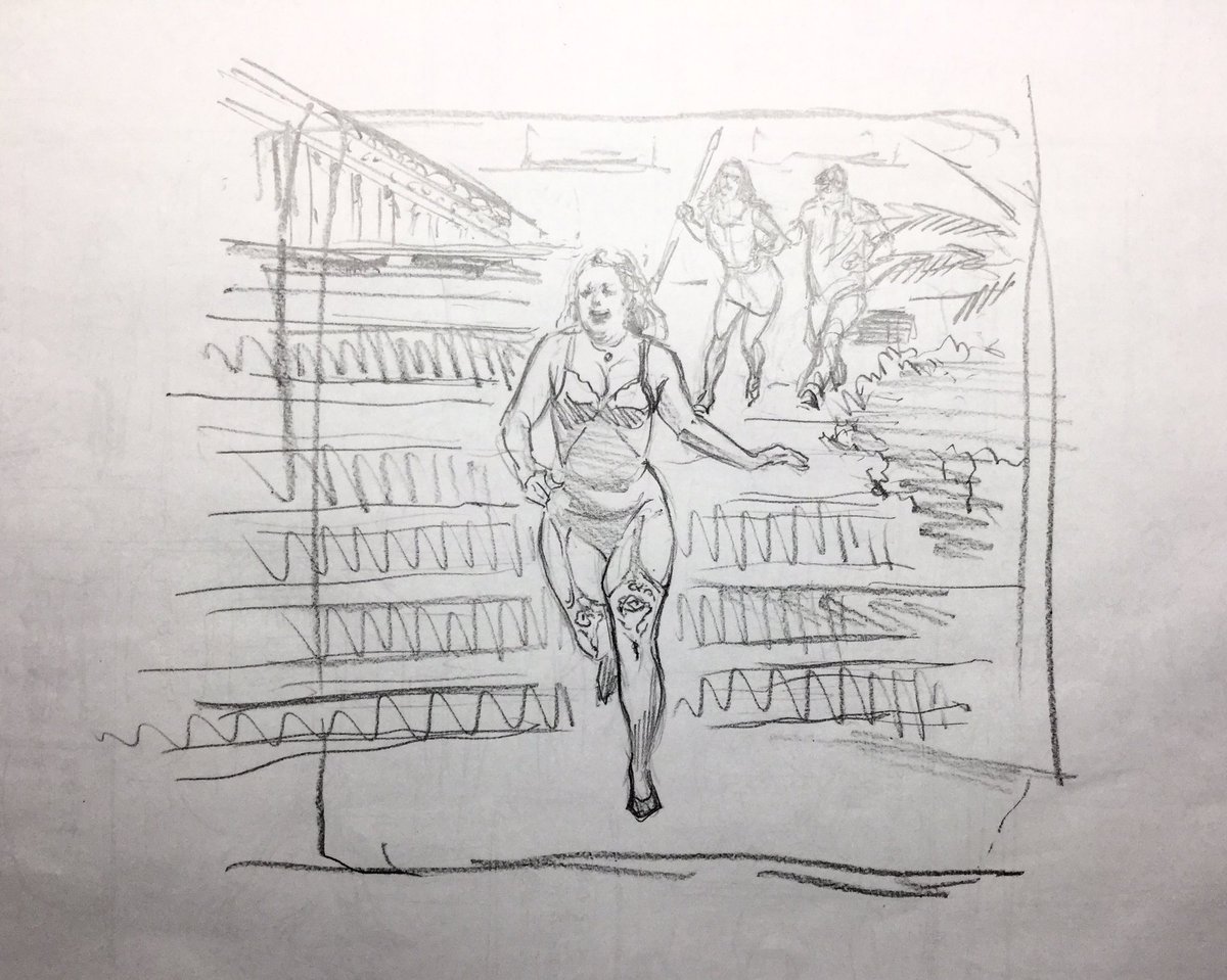 アシスタントさんからまた課題だ出ました。何のシーンなんだろう。 