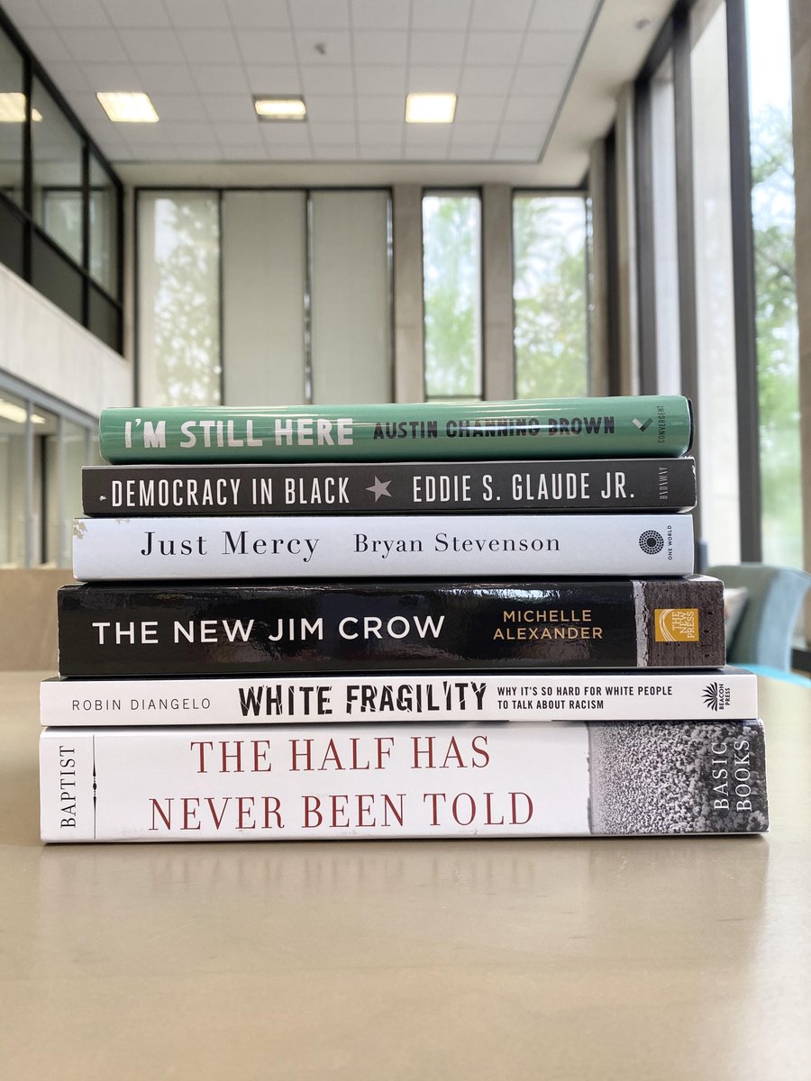 scstatelibrary's tweet photo. New book alert! These and more are in our collection now! Use your #SCLENDS account to place a hold and then pick them up using our new curbside service. #NewBooks #SocialJustice #History https://t.co/KFN3HTLJ6A