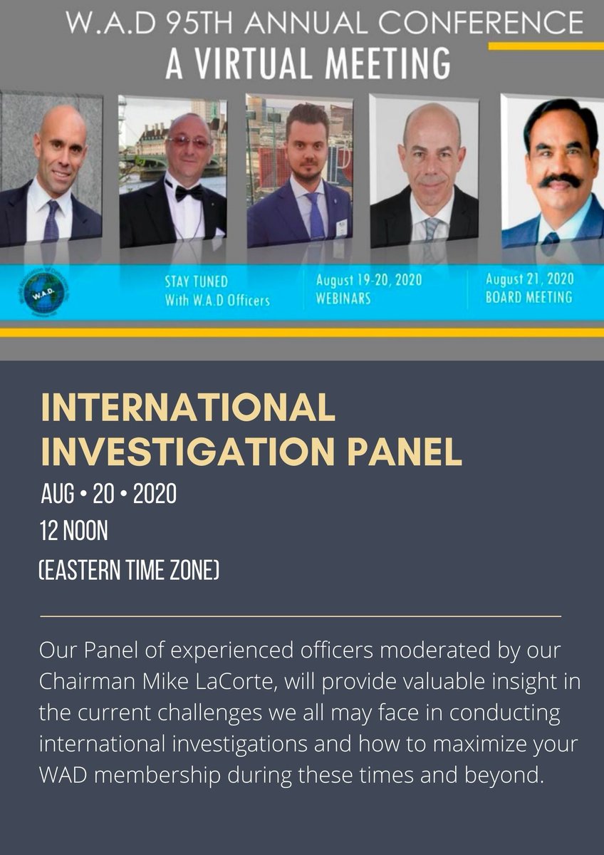 International Panel reviews global impact of Covid-19 on Security &amp; Investigations: Mike LaCorte, Dan Rusu, Alex Solaminidin, Jean Schmitt, RP Chauhan