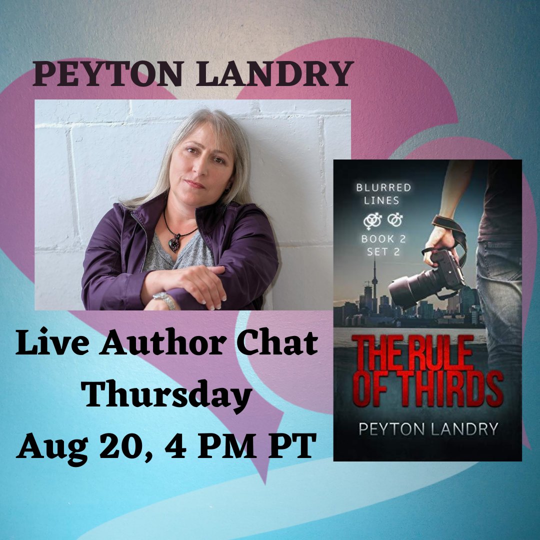 We're about to start! A LIVE Author Chat with romance author Peyton Landry Thursday, Aug 20 at 4 PM PT. Connect with other romance lovers! Need to join the FB group for the link. Or PM me. <a href="/BlendedRomance/">Peyton Landry</a> facebook.com/groups/LoveRRs… #BookClub #Romance #LiveEvent