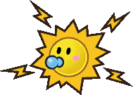 The final partner, Watt, uses Power Shock. Holding the B button allows Watt to charge up power. Releasing the input causes her to emit a blast of energy which briefly stuns nearby opponents. Holding the B button for longer results in a more potent blast.