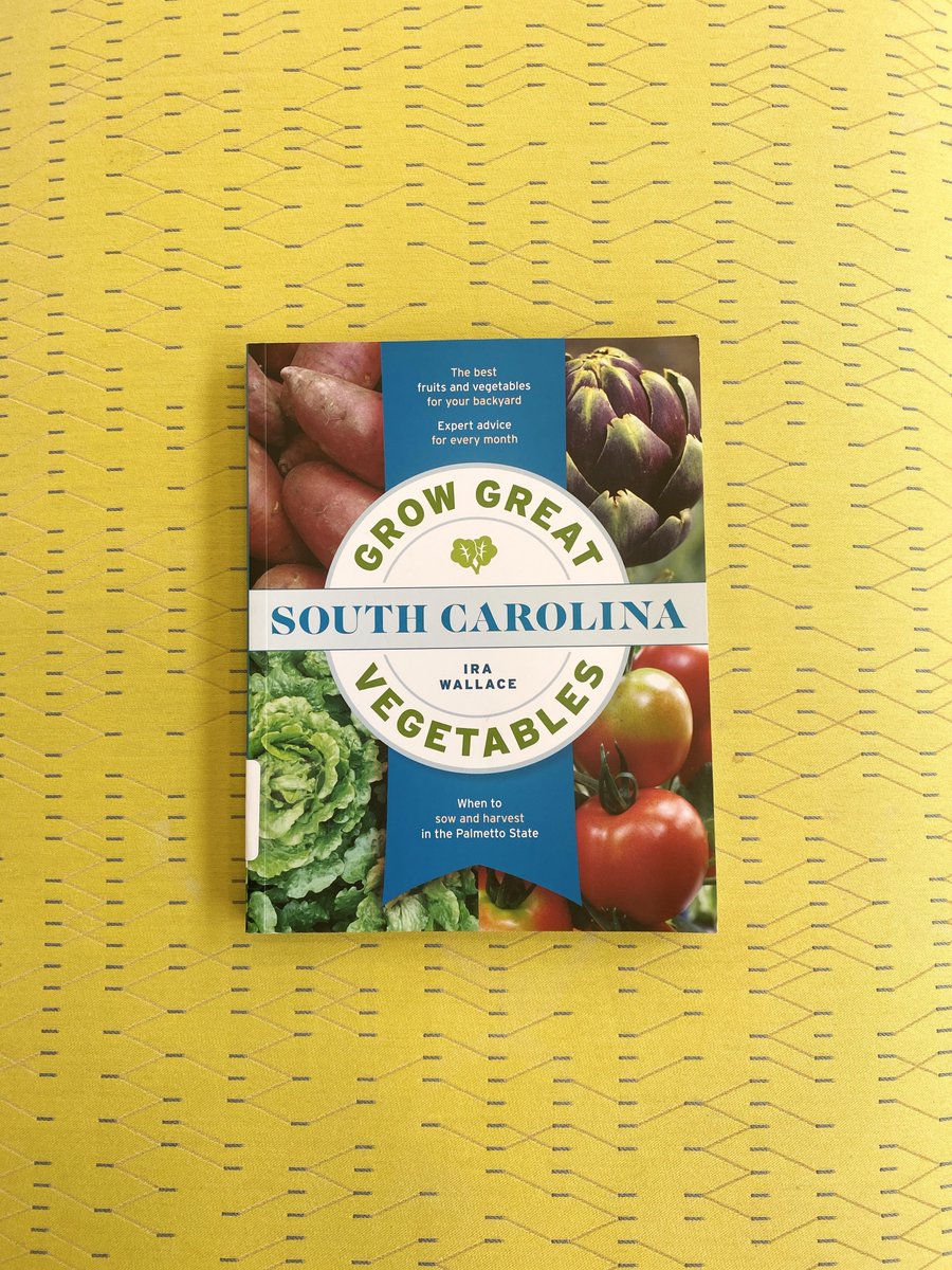 scstatelibrary's tweet photo. We know that many of you have started gardens during the quarantine and we’ve received a helpful book for all your growing needs! Use our new curbside service through #SCLENDS and get your green thumb going! #NewBooks #Gardening #Vegetables https://t.co/tGwCNooXIu
