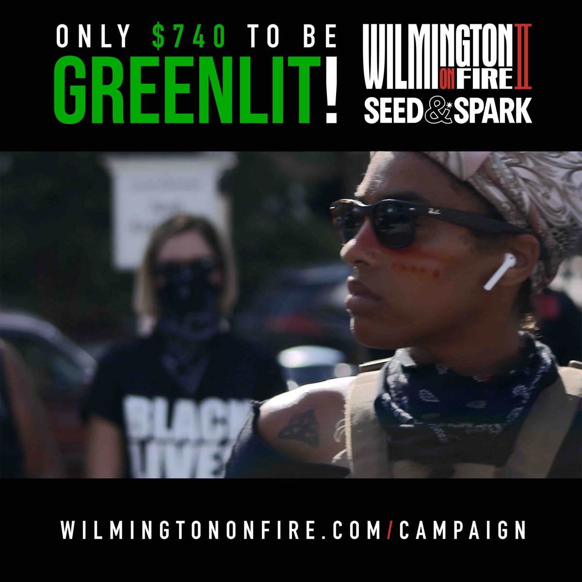 spellerstreet's tweet photo. Only $740 to be 80% FUNDED for #WilmingtonOnFireChapterII!!! Help us reach 80% by the end of the day!!! Let’s do this TOGETHER!!!
PLEDGE: https://t.co/pB89cUCLr6 https://t.co/caWefEZ1N1