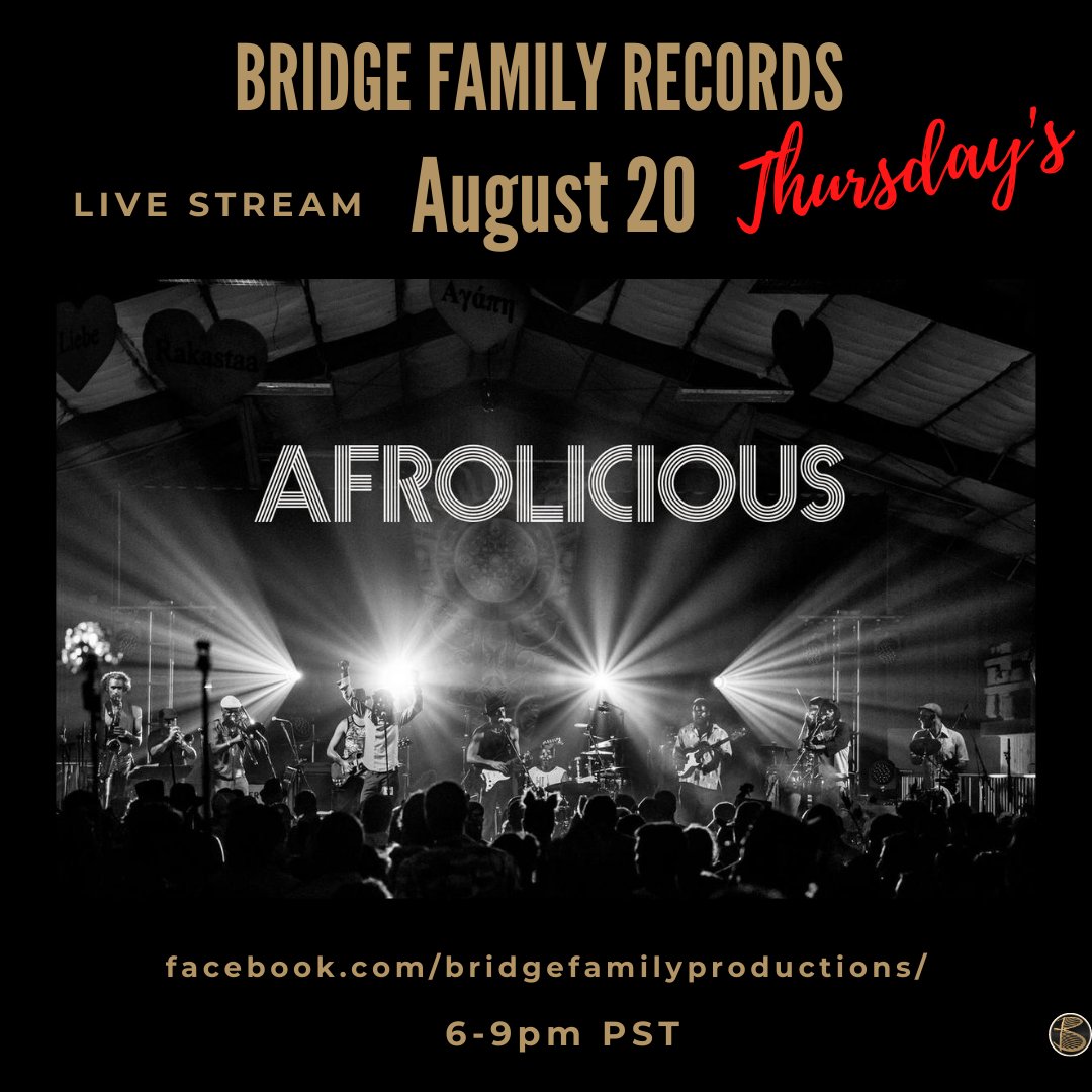 Today we celebrate life through musical expression by dropping a set from 6-9 pm PCT @ Bridge Family studio.
We are looking forward to returning to this studio to do our thing with you all and share some new music! everyone is in need of some serious uplifting vibes.
Love y'all!
